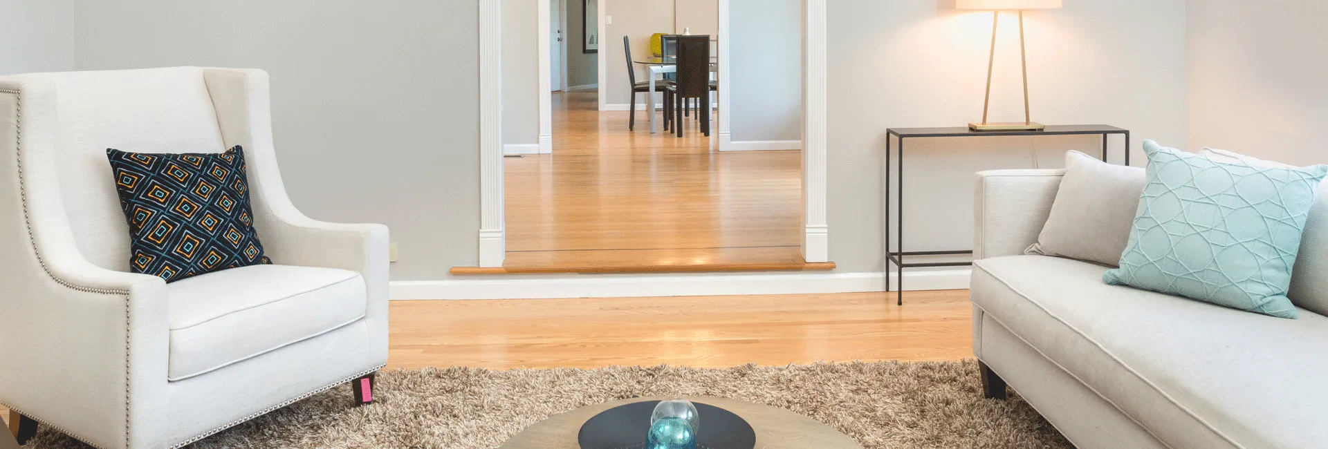 Modern suburban living room