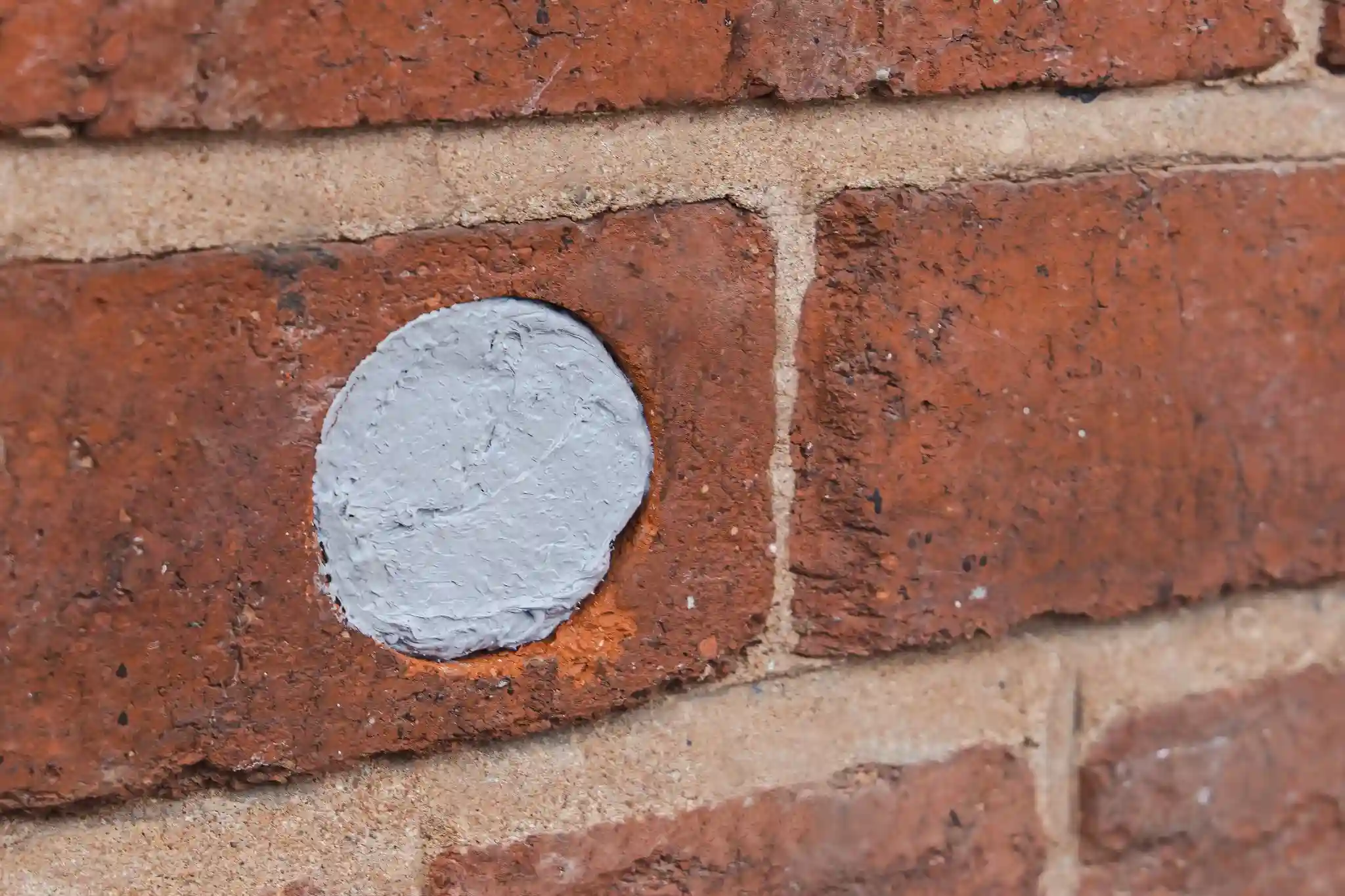 rodent-exclusion-service Flexi armor rodent exclusion applied to a hole on the side of a building